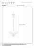 Lampa wisząca zielona metalowa o geometrycznym kształcie dekoracyjna rustykalna RUNA 21443/35/33 Lucide 